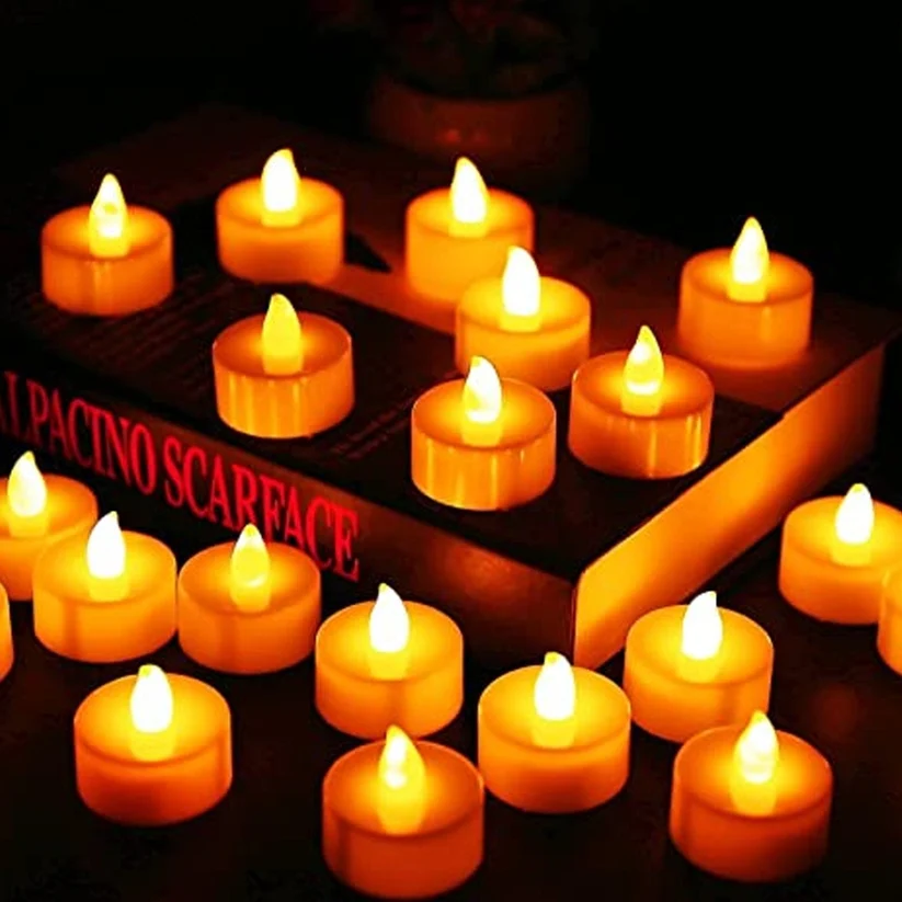 LED Tealight Candles – White 24 Pcs for Diwali Decor | Indo Glow - Image 3