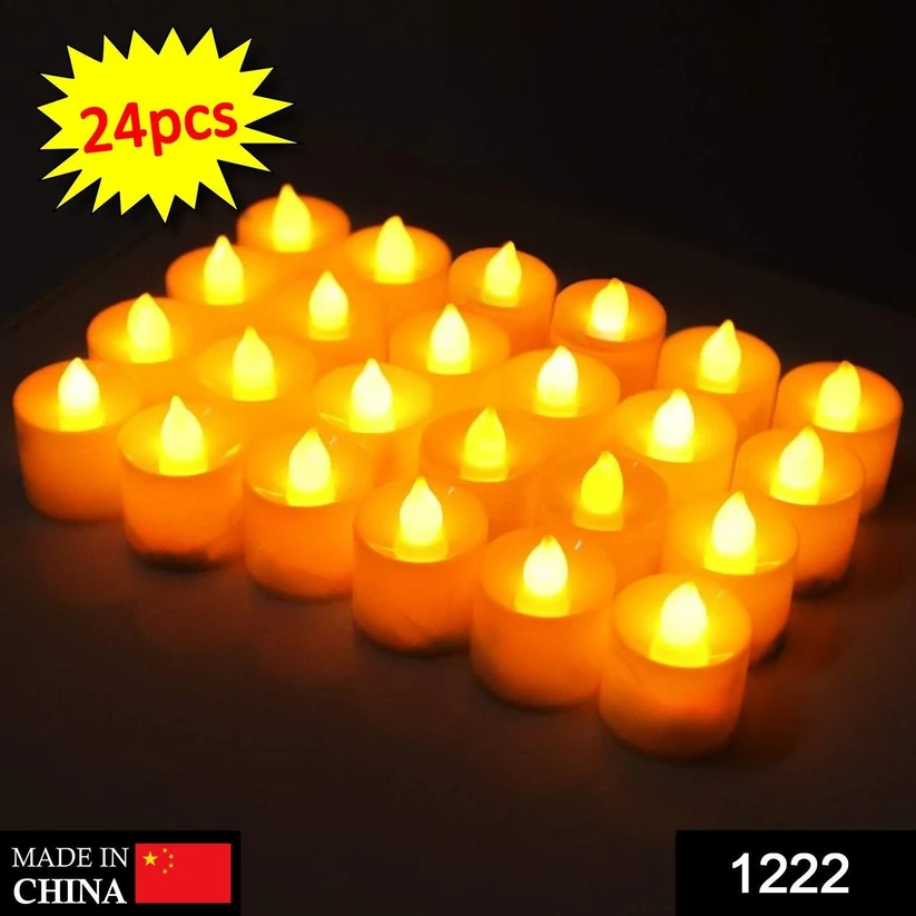 LED Tealight Candles – White 24 Pcs for Diwali Decor | Indo Glow - Image 5